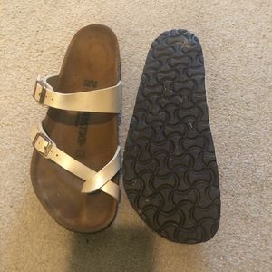 Silver Strap Birkenstocks
